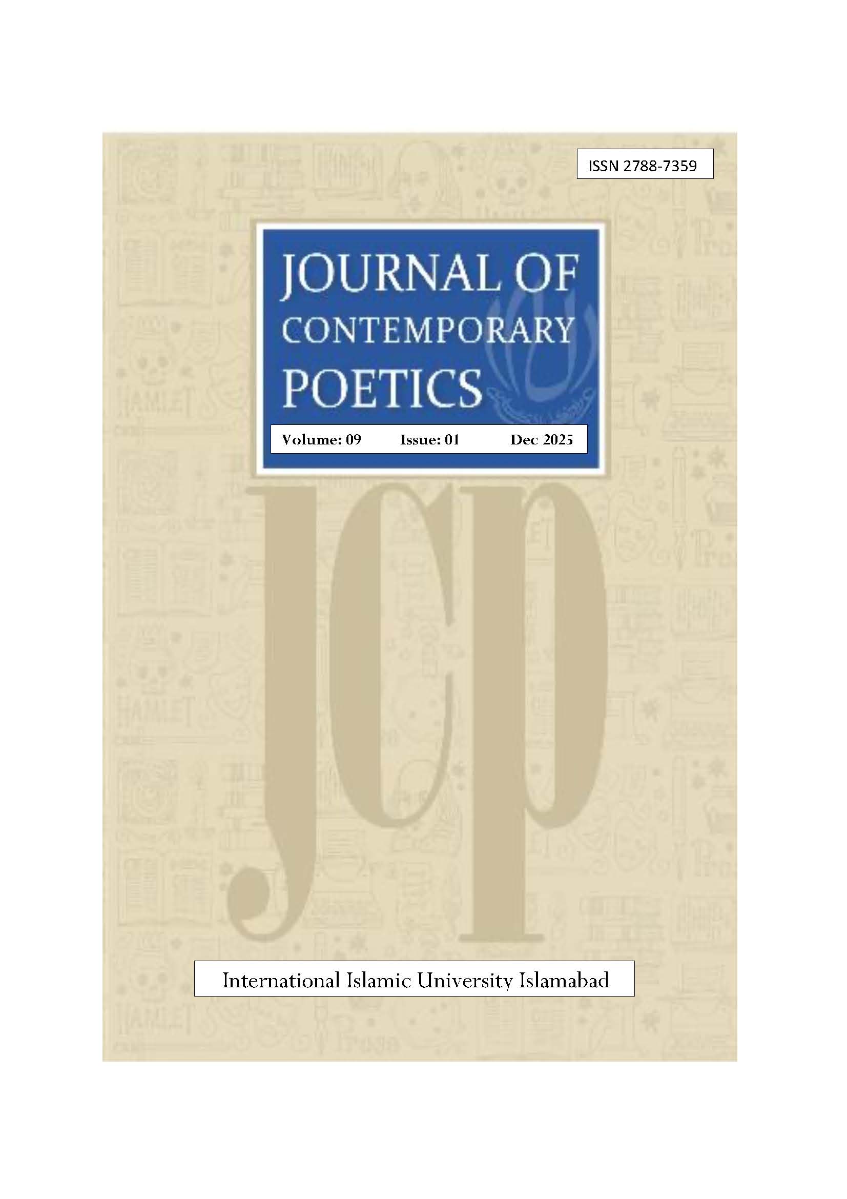 					View Vol. 9 No. 1 (2025): Journal of Contemporary Poetics
				